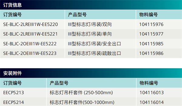 吊挂应急标志灯III型